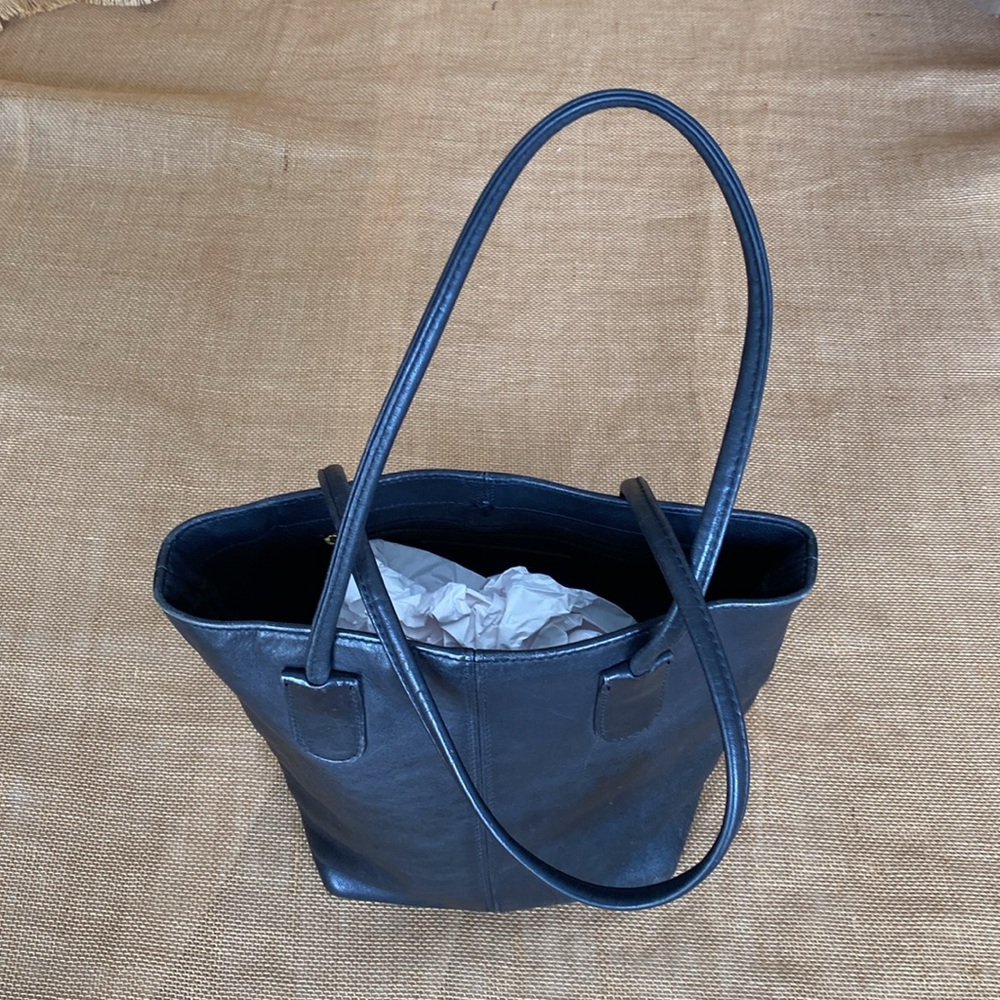 Coach Black Leather Tote Bag - Picture 3 of 15